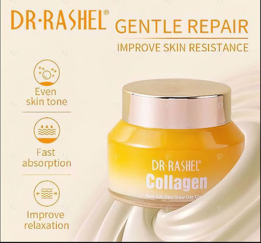 DR.RASHEL Collagen Night Cream | Anti Aging Night Cream with Collagen Face Moisturizer | Skin Firming, Wrinkle Repair & Deep Hydration | Overnight Repair Lifting Night Cream