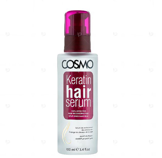 Vitamin E Hair Serum 100ml with Keratin – Smooth & Repair Dry, Frizzy Hair, Anti-Frizz Shine Serum for Silky Strong Hair