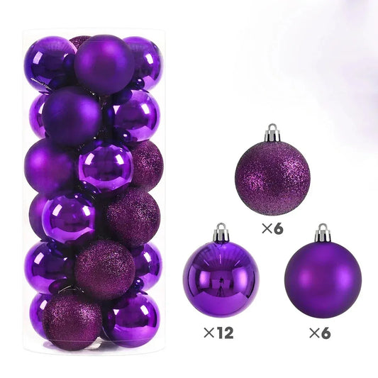 20Pcs 3/4/6CM Christmas Balls Decoration Christmas Tree Hanging Ornaments for Party Decor New Year Navidad Gift 2026 Accessories