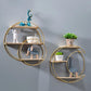 Metal 3 Tier Wall Hanging Shelf – Double Circle Decorative Wall Mounted Storage Rack, Space Saving Organizer for Bathroom Essentials