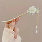 Elegant Chinese Style Hair Clip Tassel Hair Stick Traditional Floral Design Hairstyle Accessory Women Jewelry Hairpin Hairneedle