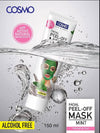 Cosmo Skin Naturals Mint Facial Peel-Off Mask 150ml | Refreshing & Cooling Face Mask | Alcohol-Free with Natural Active Ingredients | Deep Cleansing & Oil Control | Unisex Skin Care