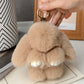 15cm Women's Rabbit Fur Keychain Bag Car Pendant Jewelry Decoration Fashionable Accessory for Bags And Gifts