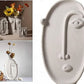 Modern Abstract Ceramic Vase – Human Face Design, Decorative Table Vase for Dried Flowers, Home & Wedding Gift